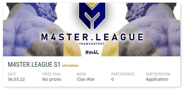 🥳Page is live - Applications can be send 🥳

3 Players minimum, so what about <a href="/mousesports/">MOUZ</a> ?
9 teams in - gonna announce the first one TODAY

💻 : warcraft3.info/league/events/…

#m4L is here