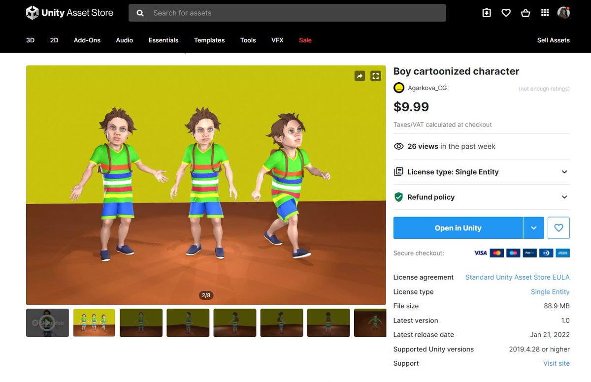 #3D #3DArt #3DModeling  #3DSculpting #gameart   #gamemodel  #3dmodelling #GameArt #Art #unity3d #assetstore 
Hello Twitter!
assetstore.unity.com/packages/3d/ch…