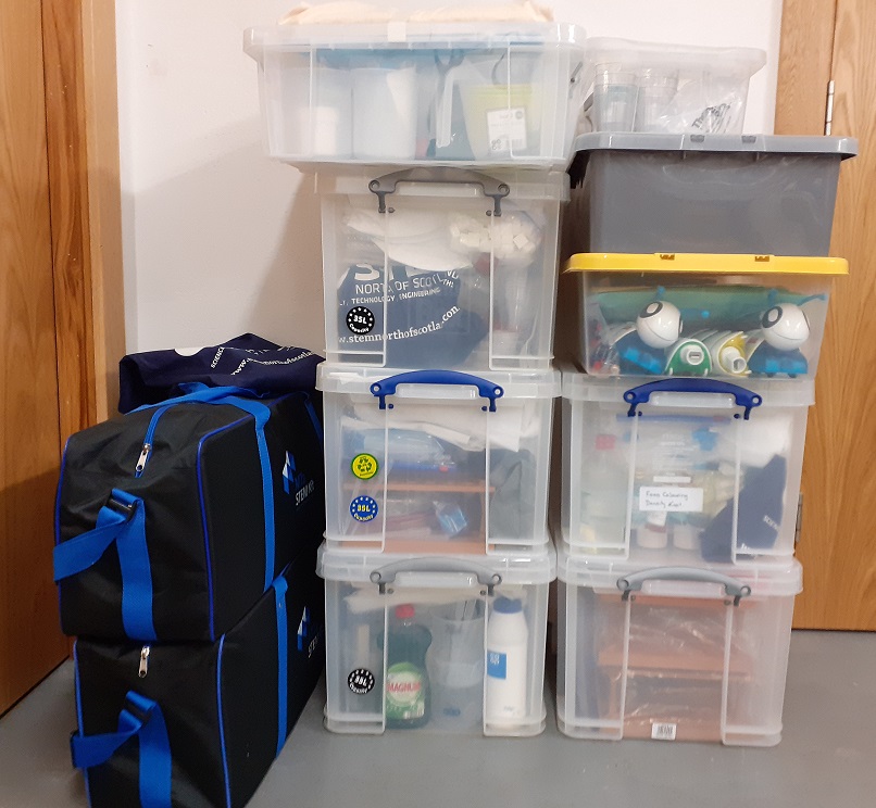UHISTEM's tweet photo. Phew! Team #UHISTEM are relieved to fit all these FREE Lend-A-Lab kits into the car and are really looking forward to the trip to Ardnamurchan @StrontianP @ArdgourP @AcharacleP Kilchoan &amp; Lochaline.  See you all soon!

#STEMNorth #ThinkUHI @HighlandCouncil https://t.co/jV6ewAwMur