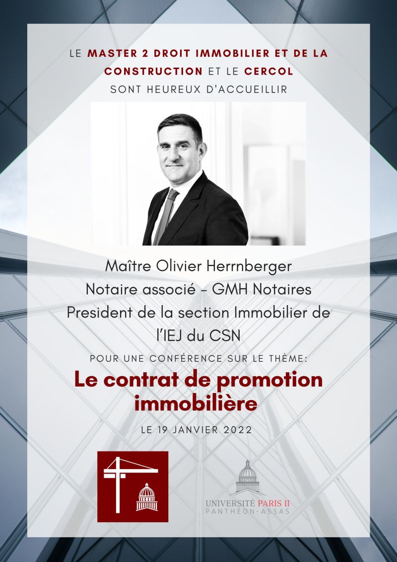 GMH NOTAIRES (@gnotaires) on Twitter photo Le 19 janvier 2022, Me <a href="/OHerrnberger/">Olivier Herrnberger</a> notaire associé chez GMH a animé une conférence sur le thÚme du contrat de promotion immobiliÚre. Il remercie chaleureusement les étudiants du M2 droit immobilier et de la construction de l'université PARIS II. Le 19 janvier 2022, Me <a href="/OHerrnberger/">Olivier Herrnberger</a> notaire associé chez GMH a animé une conférence sur le thÚme du contrat de promotion immobiliÚre. Il remercie chaleureusement les étudiants du M2 droit immobilier et de la construction de l'université PARIS II.