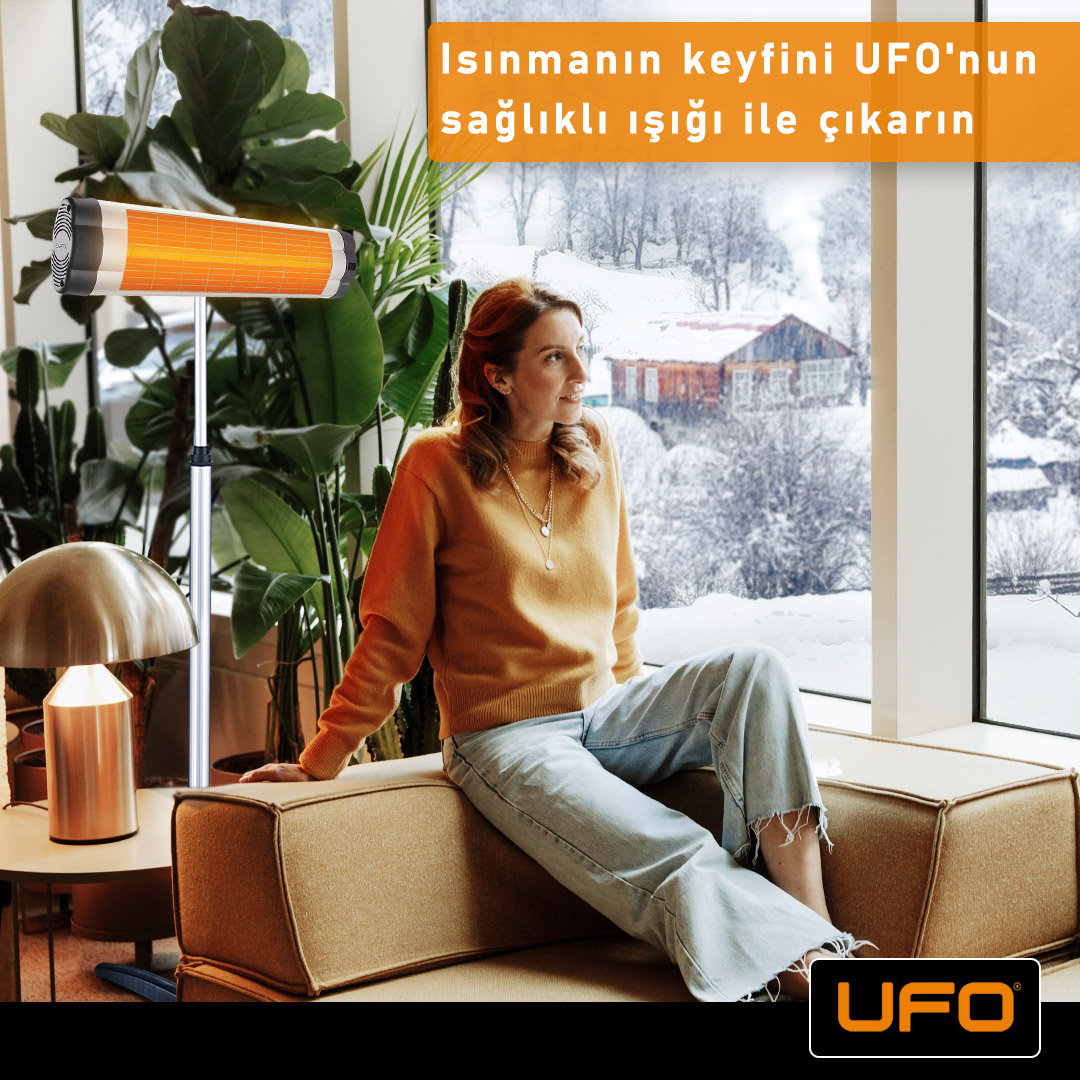 Isınmanın keyfini UFO’nun sağlıklı ışığı ile çıkarın #ufo #kar #kış #isitici