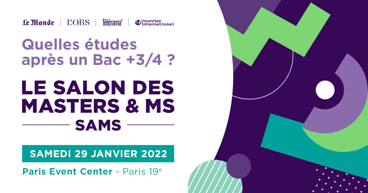À vos agendas ! 
La Faculté de droit <a href="/UniversiteCergy/">CY Cergy Paris Université</a> sera présente au <a href="/Salon_SAMS/">Salon SAMS</a>

🗓️Samedi 29 janvier 2022
🕙10h00 à 18h00 
📍 Paris Event Center - Stand n°68

Plus d'infos cutt.ly/JIMitAN
#Orientation #Formation #Masters
