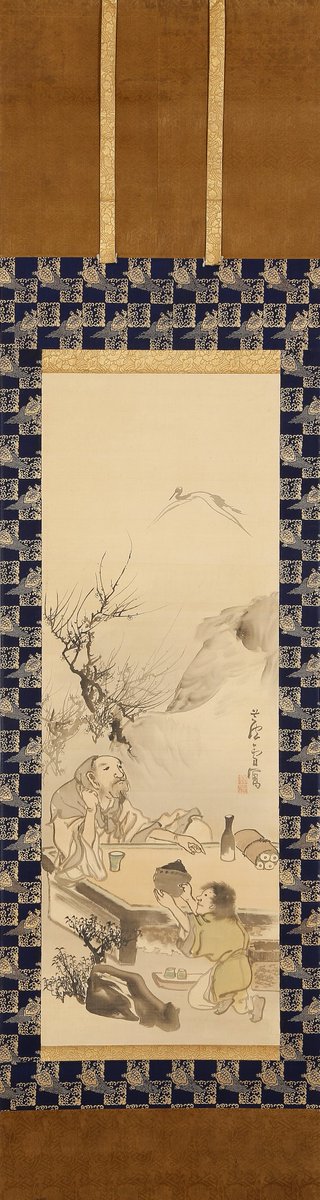 watanabe_arts's tweet photo. こちらは、円山応挙の高弟で奇想の画家として知られる長沢蘆雪(1754-1799)の「林和靖図」です。林和靖は、梅を愛し鶴を愛でた北宋の文人として知られます。
#日本美術 #江戸絵画 #応挙 #芦雪 #林逋 #林和靖
#japaneseart #kyoto #gion #nagasawarosetsu #linbu https://t.co/BUw7Us8Tu3