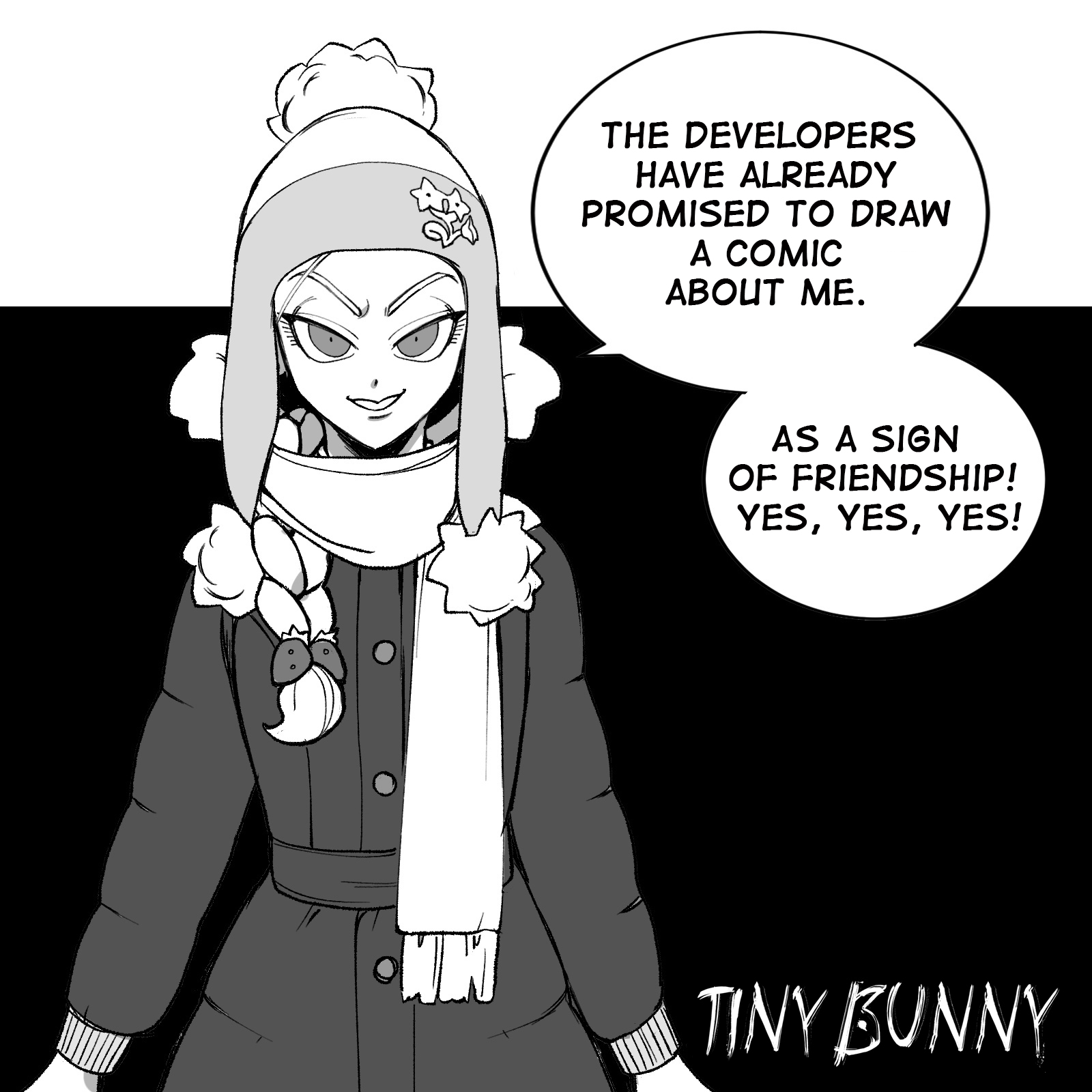 TinyBunny on X: Did you know that Katya is Saikono's favorite character?  He felt bad that she has so little screen time in the game so he decided to  treat you to