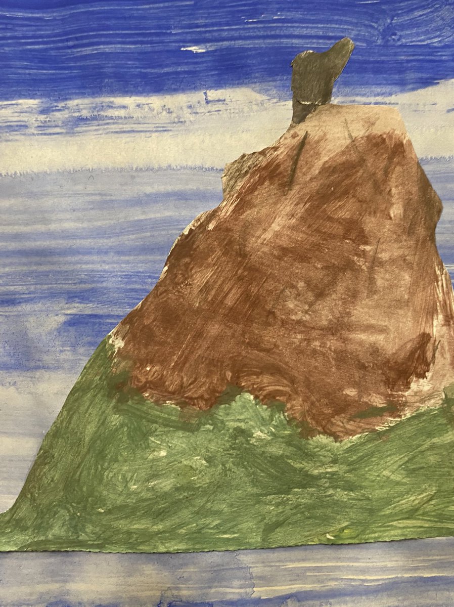CFPSchool's tweet photo. Year 3 have enjoyed painting volcanoes inspired by Hokusai’s famous prints of Mount Fuji. @The_IPC #activeplanet #LEO https://t.co/huxEQvJGFq