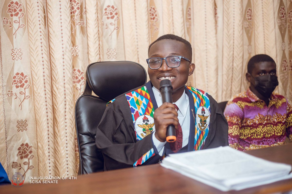 thescisasenate's tweet image. The Speaker, Rt. Hon. Enoch Nkansah Fordjour after his acceptance speech has called on Members of the Senate to work in harmony for the utmost interest of SCISANs.

He further assures the house his readiness to supervise a resolute, and committed Senate House.

#ScisaSenate