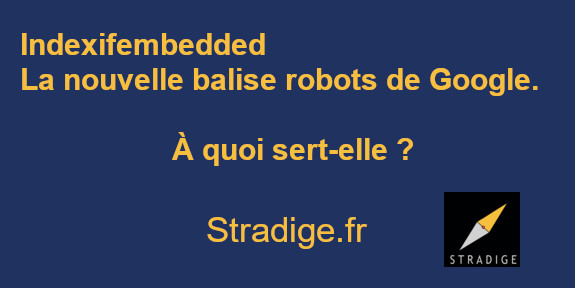 gathea69's tweet image. Google ajoute une nouvelle balise robots indexifembedded.
#stradige #google #indexifembedded #noindex
linkedin.com/feed/update/ur…
