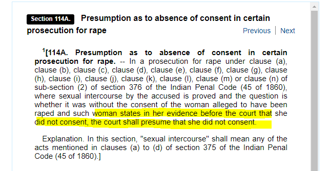 Ambar_SIFF_MRA's tweet photo. If marital rape law is passed by removing exception from 375, and wife goes to police station in morning after having consensual sex with husband, and claims that he raped her, no one can save the husband from conviction. Not even top most lawyers in India. #MarriageStrike https://t.co/dbrriFZZjD