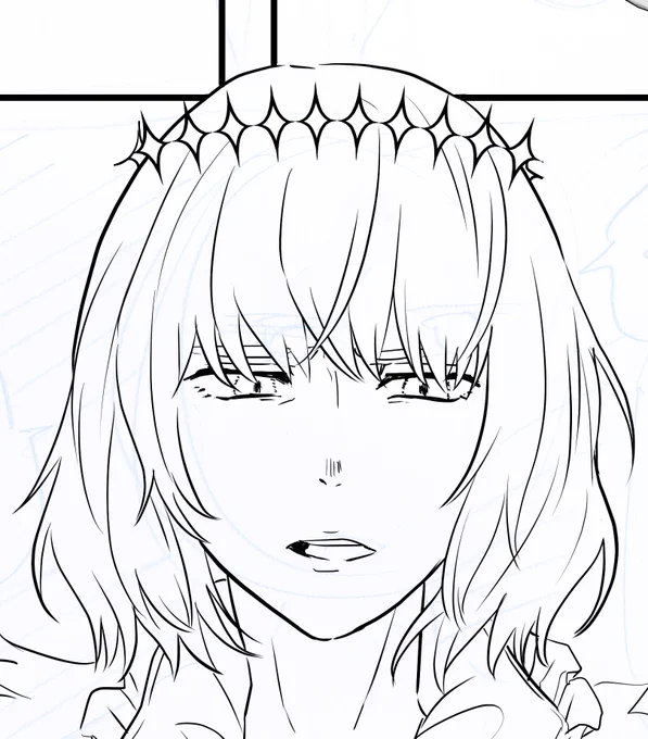 久しぶりにオベロン描いてる 
