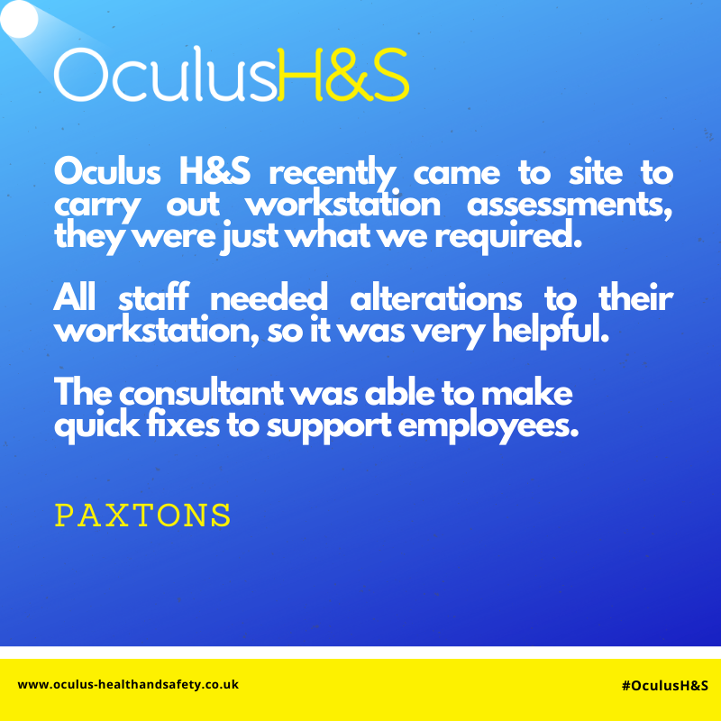 oculus_hs's tweet photo. 🦺 #MondayMotivation Great to see such glowing testimonials for our Oculus Health and Safety Consultancy hitting! 

Find out more: https://t.co/kfb9rCRUad

#oculushealthandsafety #sme #healthandsafetyConsultancy #healthandsafety #healthandsafetyatwork https://t.co/j75dgL1Hij