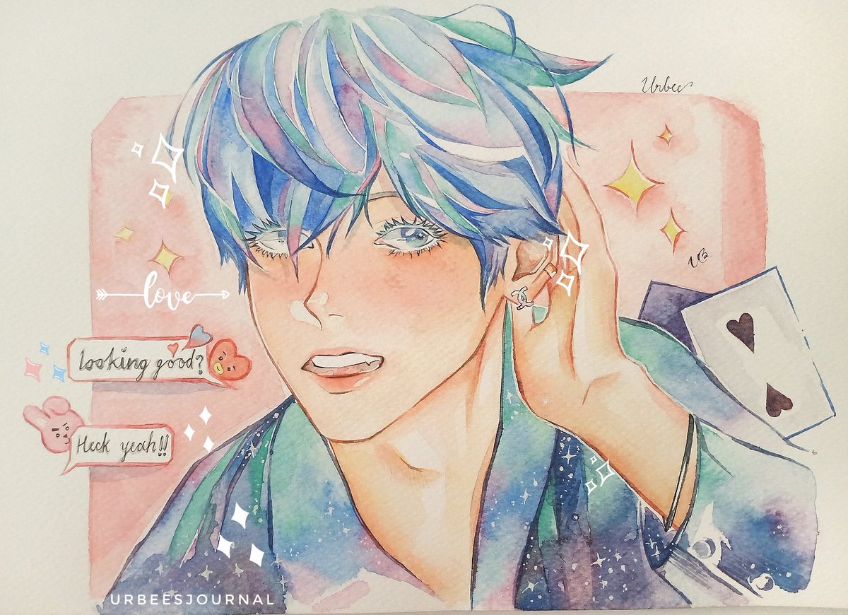 UrbeeJ's tweet photo. #BTSV 💙 taehyung🥀 #btsfanart #BTS https://t.co/aOIB6Vc4QY