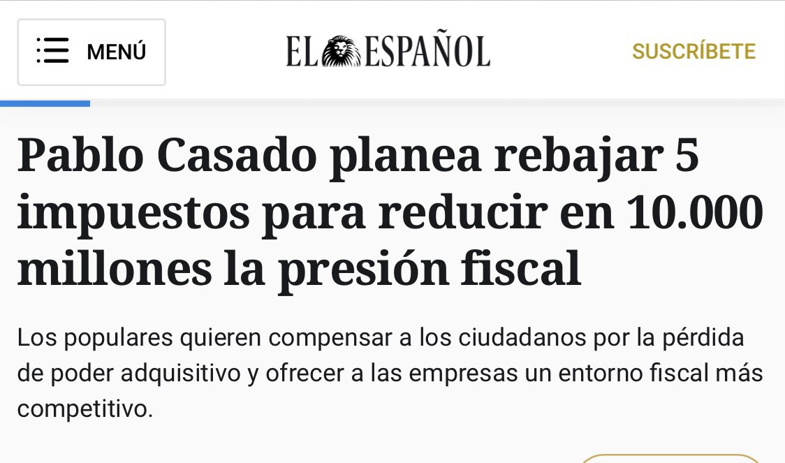 Dos modelos:
El de Sánchez, freírnos a impuestos.
El de <a href="/pablocasado_/">Pablo Casado Blanco</a>, bajarlos.
Tú decides…