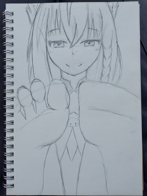 鉛筆フブキちゃん😊 