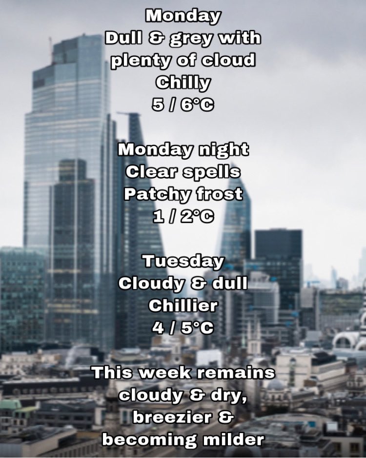 NevGWeatherGirl's tweet photo. Your Monday London Weather Summary brought to you by #NevGsLondonWeatherSummary πβ
Thank you for all your retweets & likes!
#LondonWeatherToday
#AquariusSeason βοΈ
#HappyMonday βοΈβοΈπ
@Navi4Real https://t.co/DHKfN9af2G
