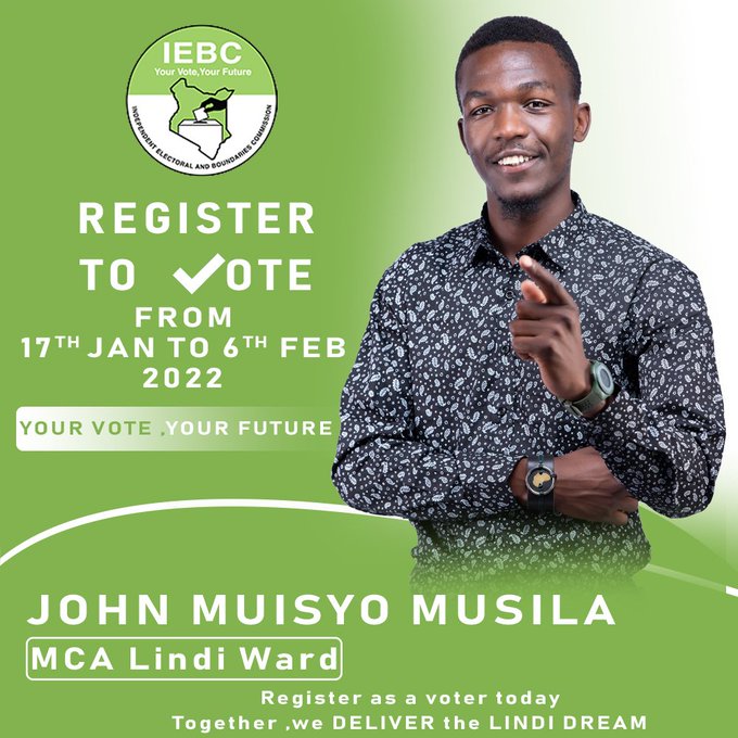 MKenyaFulani48's tweet photo. “Voting is the expression of our commitment to ourselves, one another, this country, and this world.”- Sharon Salzberg. 

Register as a voter to express your commitment to a better society.

#TheLindiDream @TheLindiDream @KiberaResponse https://t.co/8q3MtKxo2D