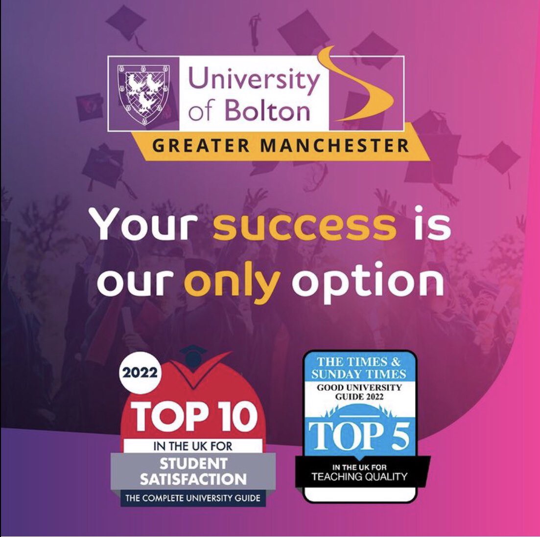 Welcome back to all students @BoltonUni . <a href="/UoBHealth/">UoBHealthandWellbeing</a> , we wish you all every success this semester. #uniasitshouldbe #Students #highereducation #Bolton #Manchester