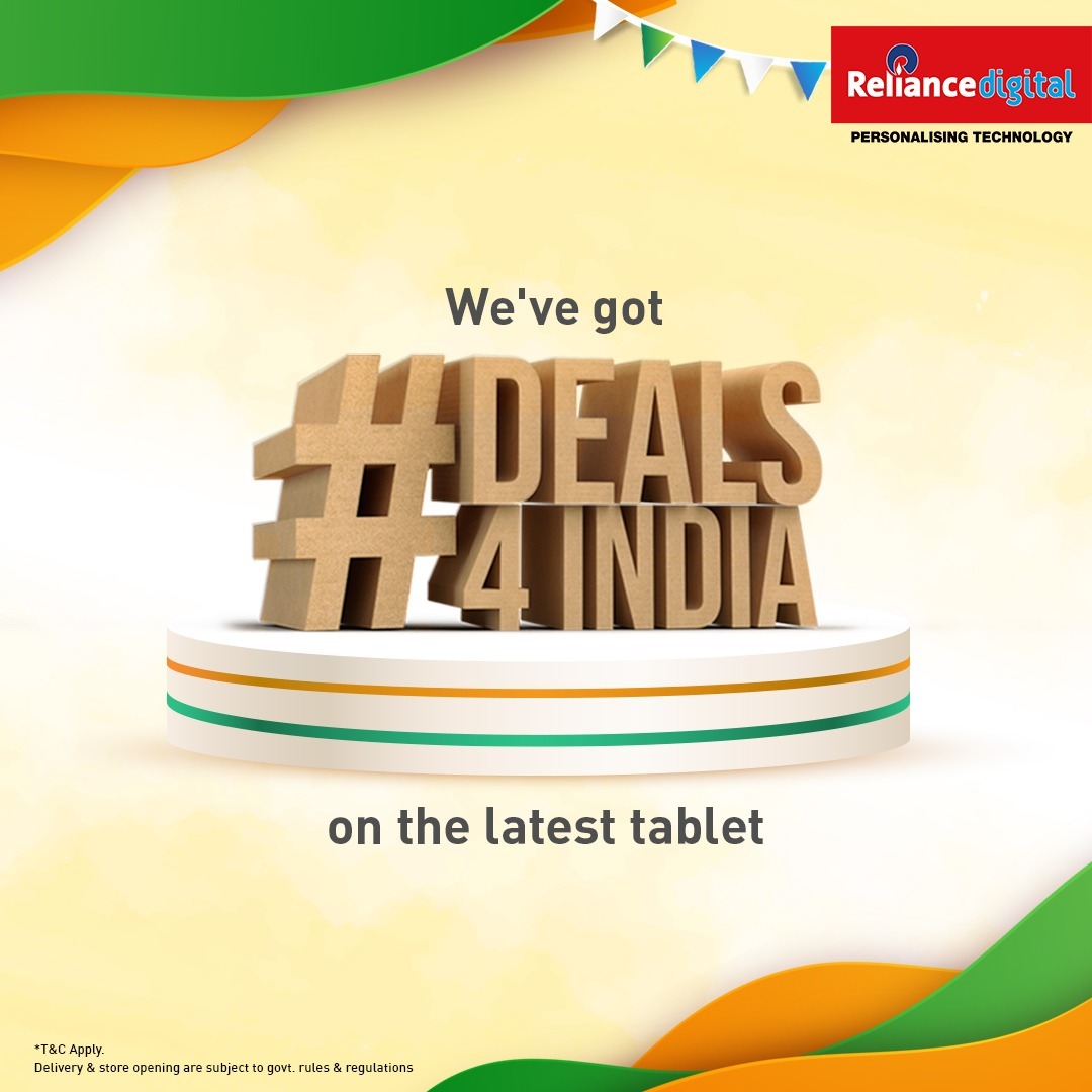 RelianceDigital's tweet image. Get the Lenovo Tab Yoga 11 at the #DigitalIndiaSale! Shop on reliancedigital.in &amp;amp; enjoy a 6% instant discount on HDFC Bank &amp;amp; ICICI Bank cards. Enjoy a 10% instant discount on Citi Bank cards or a 10% cashback on Standard Chartered cards. T&amp;amp;C Apply. #Deals4India
