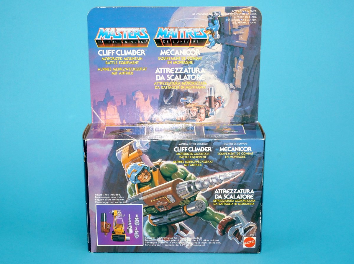 boonsart_com's tweet photo. In its final #MOTU years, #Mattel provided us with some battery action power tools for our #HeMan figs; #Cliffclimber #TowerTools &amp; #Scubattack. With many fidgety parts &amp; easily damaged electronics, it seems you can only find these in poor, battered condition, or MIBs... https://t.co/QMSHar3oUO