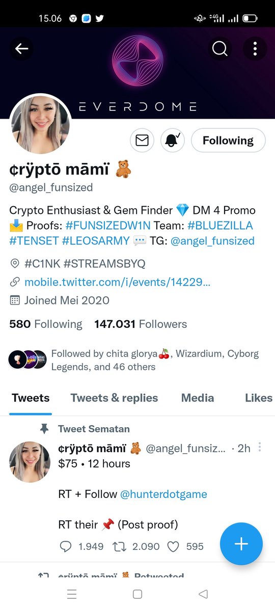 Devira79380166's tweet photo. @chitaglorya__ @angel_funsized @CRYPTOFIED1 @Hisfavour83 @Donjuliozz @Jarods5050 https://t.co/LDmSYprksj
