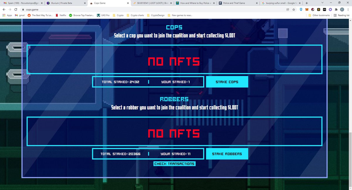 TarisResh's tweet photo. 88k Loot per day off robbers alone! At .002 per thats about 166 dollars a day just off of the robbers. Still have 75 percent to go for gen2 mint! More chances to steal robbers and cops and increase my loot gains! LFG! #copsgame #LOOT #passiveincome https://t.co/kd6670Xp4I