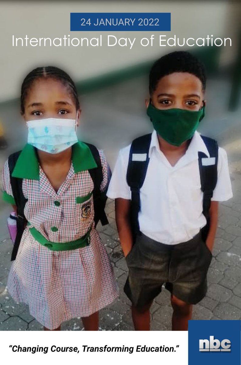NBCNamibia's tweet image. Happy International Day of Education!
#EducationForAll 
#ChangingCourse
#TransformingEducation
