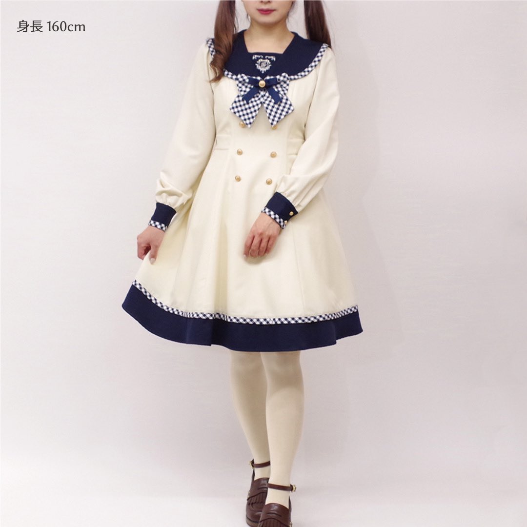 ブランド Amavel - Amavel French Ginghamセーラーワンピース(サックス