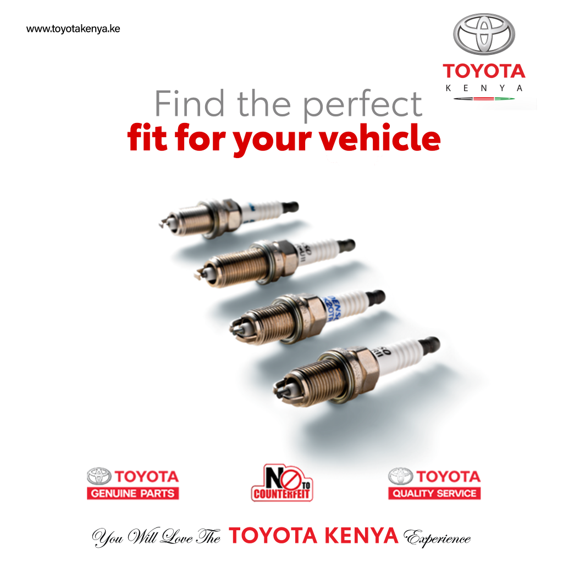 ToyotaCFAOKE's tweet photo. All the pieces we stock are all #GenuineParts โ and we stock each and every part you need. Tembea any of our Toyota Kenya branches or dealers countrywide and we will sort you the #ToyotaKenyaExperience way. #NoToCounterfeit https://t.co/fkZSVic8Zk