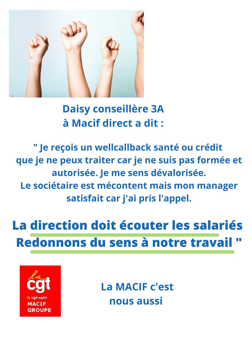 solidairemacif's tweet photo. La MACIF c'est nous aussi 
#nao #salariés https://t.co/2J21CQzenk