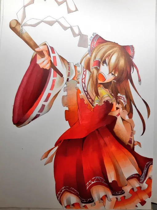 そろそろイラスト3年くらい描いたのでここで3年間の変遷を霊夢さんで見てみましょう 