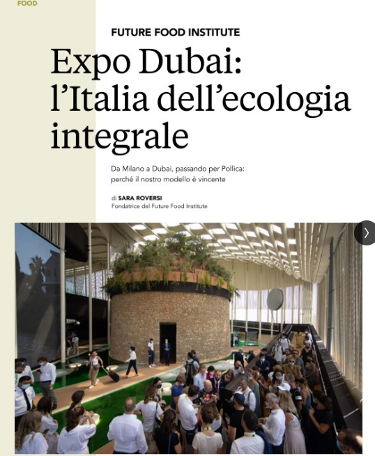 Ffoodinstitute's tweet photo. Da #ExpoMilano ad @expo2020dubai, passando per il #PaideiaCampus di #Pollica.
Il nostro attuale modello di #EcologiaIntegrale è vincente ed è l'unico strumento di cambiamento.
Su #TheMapReport l'intervista di @saroversi 👇 https://t.co/ncARC4AFWW