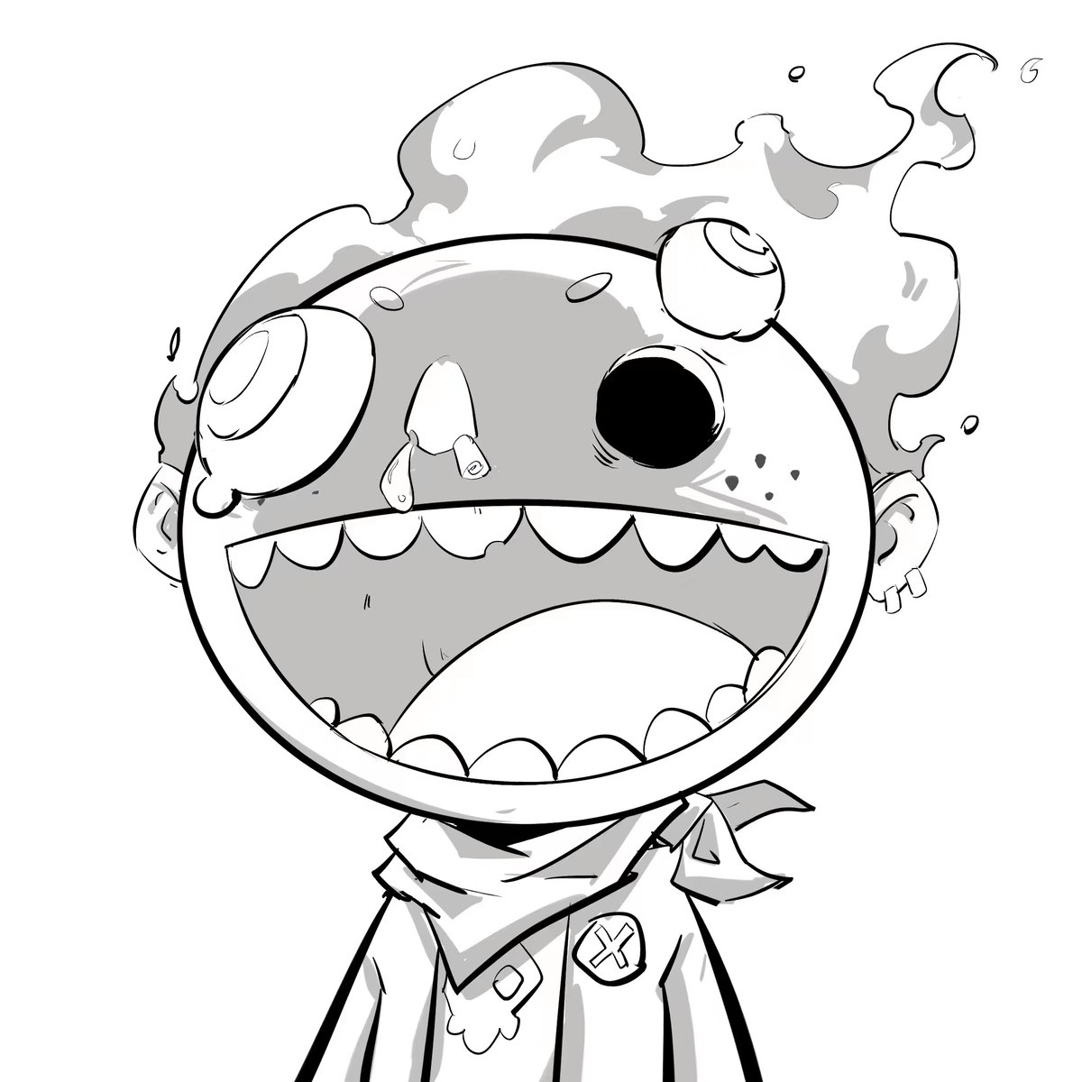 Nftbigboy's tweet photo. An evil spirit knight with a cold and a flame on his head! Do you prefer a shaded face or a unshaded face! by——bite dream|KarafuruNft#7793 
@KarafuruNft
#KarafuruNFT https://t.co/T7kcIS9JPK