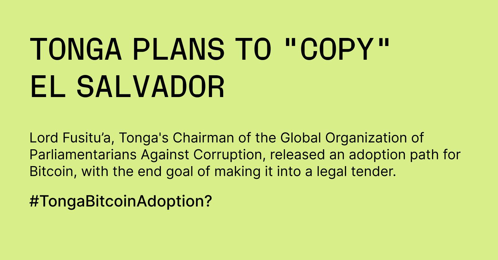 Ledger It S Time For Your Weekly Crypto Scoop Have You Been In The Loop T Co Ljtydndilq This Week Tonga Makes Plans To Follow In Elsalvador S Footsteps And Adopt Bitcoin As