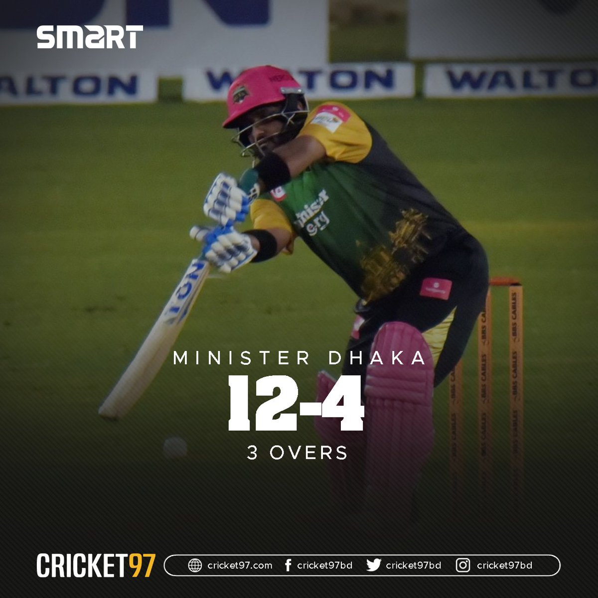 cricket97bd's tweet photo. Horrible start for Minister Dhaka
#BPL #BPL2022 #MDvFB #FBvMD https://t.co/Ic9JX8VDAP