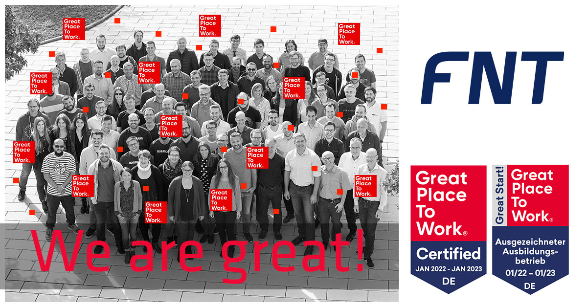 Big_Matze42's tweet photo. Juhhu! Jetzt haben wir es schwarz auf weiß:
FNT wurde von Great Place to Work® als «Attraktiver Arbeitgeber» zertifiziert. Was für ein toller Start ins neue Jahr! Danke an das gesamte FNT Team für die rege Beteiligung…😊 #Certified #Arbeitgeberzertifikat #GPTWCertified https://t.co/7o6mnZ9PNw
