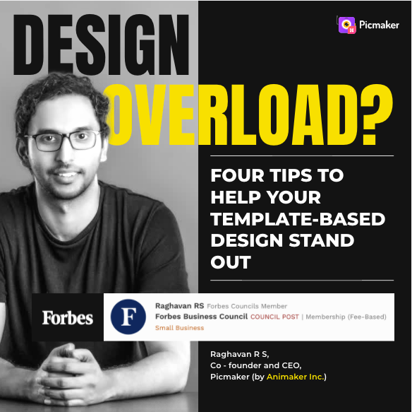 PicmakerHQ's tweet photo. Did you know that you're victim to #DesignOverload without even realizing it? It could be hurting your #brand more than you know. 👀
Our CEO @RS_Raghavan explains 4 different ways to overcome it. Read: https://t.co/w2ZvJxP4KS https://t.co/QV2jqbdh9d