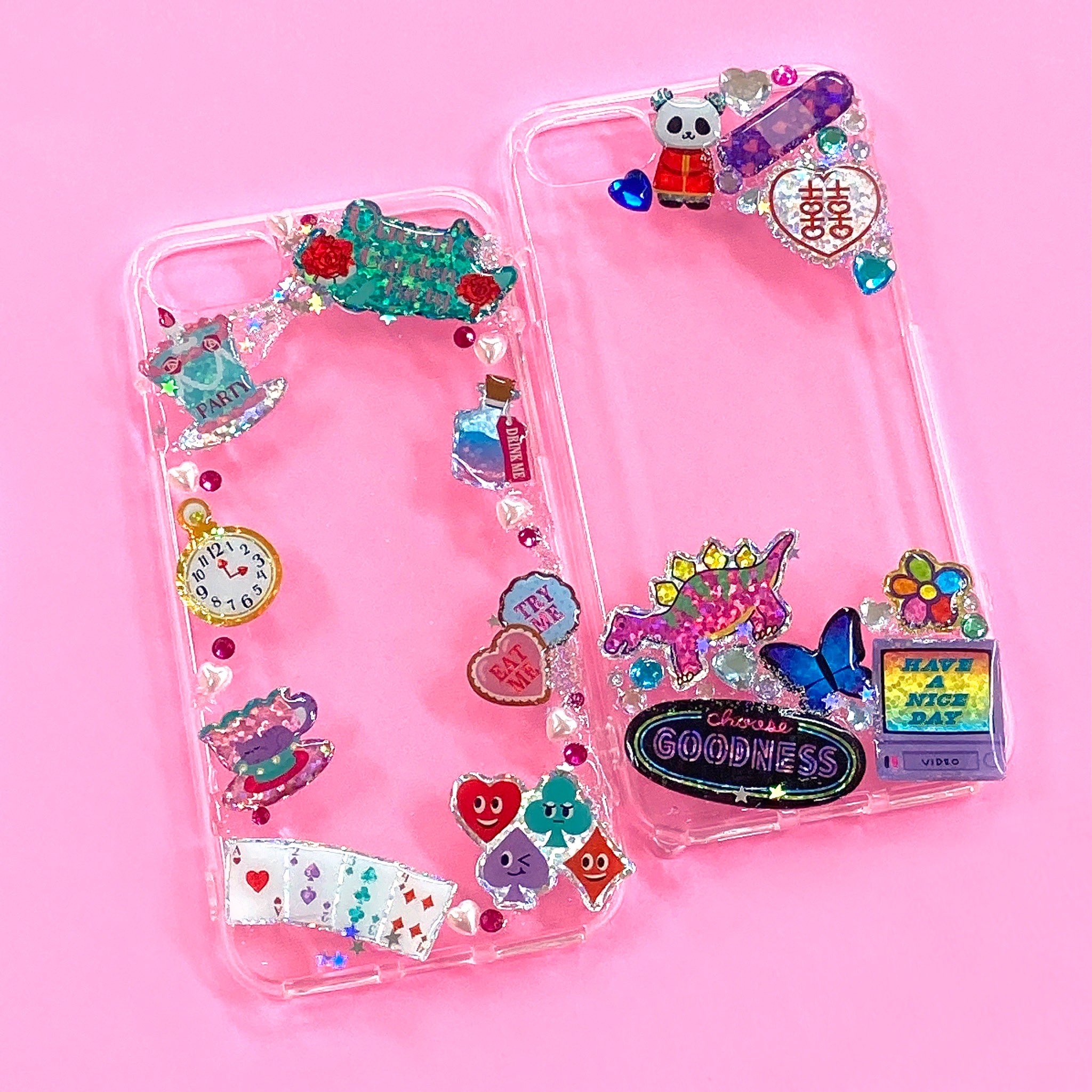 Gaia Co Ltd キラキラフレークシールをレジンで固めて スマホケースを作ってみました そのまま貼っても もちろんかわいいのですが ぷっくりしているのもかわいいですね キラキラフレークシール シール シール沼 Gaia沼 スマホケース