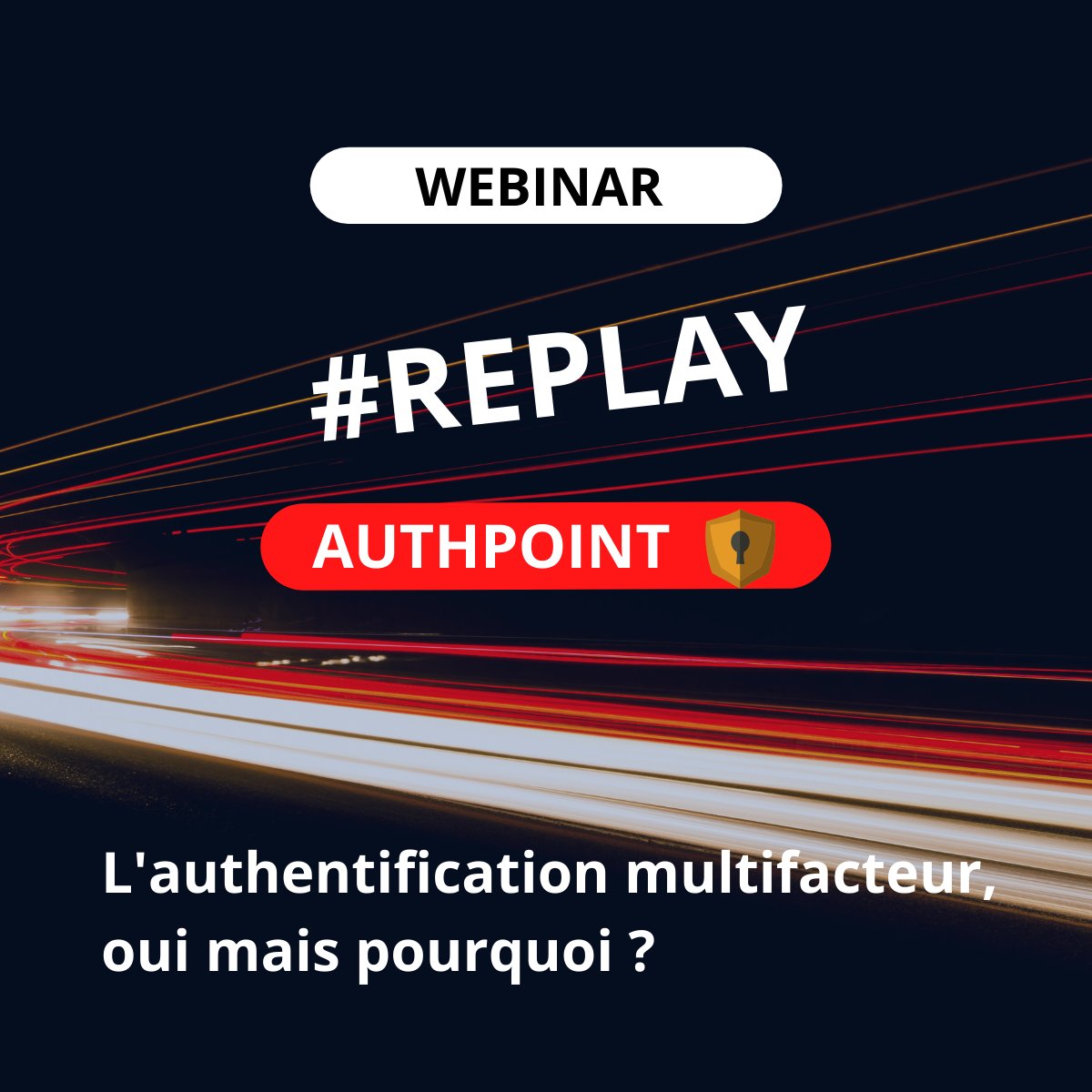 ACTIVIUMID's tweet image. #Replay #Webinar
Vous avez manqué le webinar consacré à l'importance de l'authentification multifacteur ?

Le replay est dès à présent disponible ! 👉 bit.ly/3nRKEPI