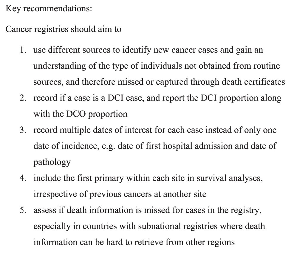 Global Cancer Observatory (GCO) (@globocan_gco) on Twitter photo Just out in <a href="/BrJCancer/">British Journal of Cancer</a>: 5⣠ways to improve international comparisons of #cancersurvival using data from #cancerregistries.
Recommendations from #ICBP SURVMARK-2 study, collab between <a href="/karolinskainst/">Karolinska Institutet</a> <a href="/kreftregisteret/">Kreftregisteret</a> <a href="/UoL_Biostats/">Biostatistics: Uni of Leicester</a> <a href="/IARCWHO/">IARC</a> <a href="/KCLcancer_pharm/">School of Cancer & Pharmaceutical Sciences</a>
nature.com/articles/s4141⦠Just out in <a href="/BrJCancer/">British Journal of Cancer</a>: 5⣠ways to improve international comparisons of #cancersurvival using data from #cancerregistries.
Recommendations from #ICBP SURVMARK-2 study, collab between <a href="/karolinskainst/">Karolinska Institutet</a> <a href="/kreftregisteret/">Kreftregisteret</a> <a href="/UoL_Biostats/">Biostatistics: Uni of Leicester</a> <a href="/IARCWHO/">IARC</a> <a href="/KCLcancer_pharm/">School of Cancer & Pharmaceutical Sciences</a>
nature.com/articles/s4141ā¦