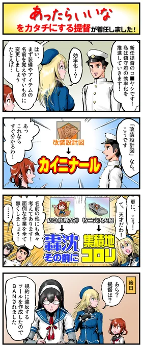 【艦これまんが】
「あったらいいなをカタチにする提督が着任しました!」 