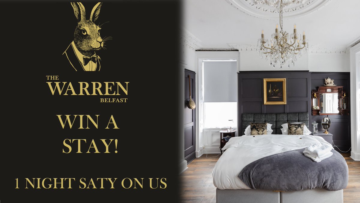 Win 1 nights stay on us.

Like, Share and Comment for a chance to win a free nights stay!

The Warren Belfast