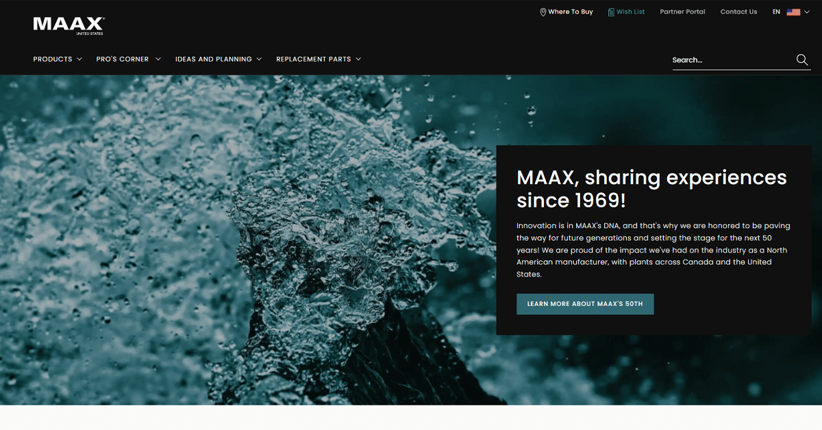 Kontent_ai's tweet photo. Over the past 50 years, MAAX has journeyed from a regional manufacturer to a globally recognized North American leading manufacturer of the bathware industry ๐ Check out their website implemented by Premium Partner @KonabosInc โญ #KontentProject
https://t.co/xA7e17GXf8 ๐ https://t.co/eg7NmBT14G