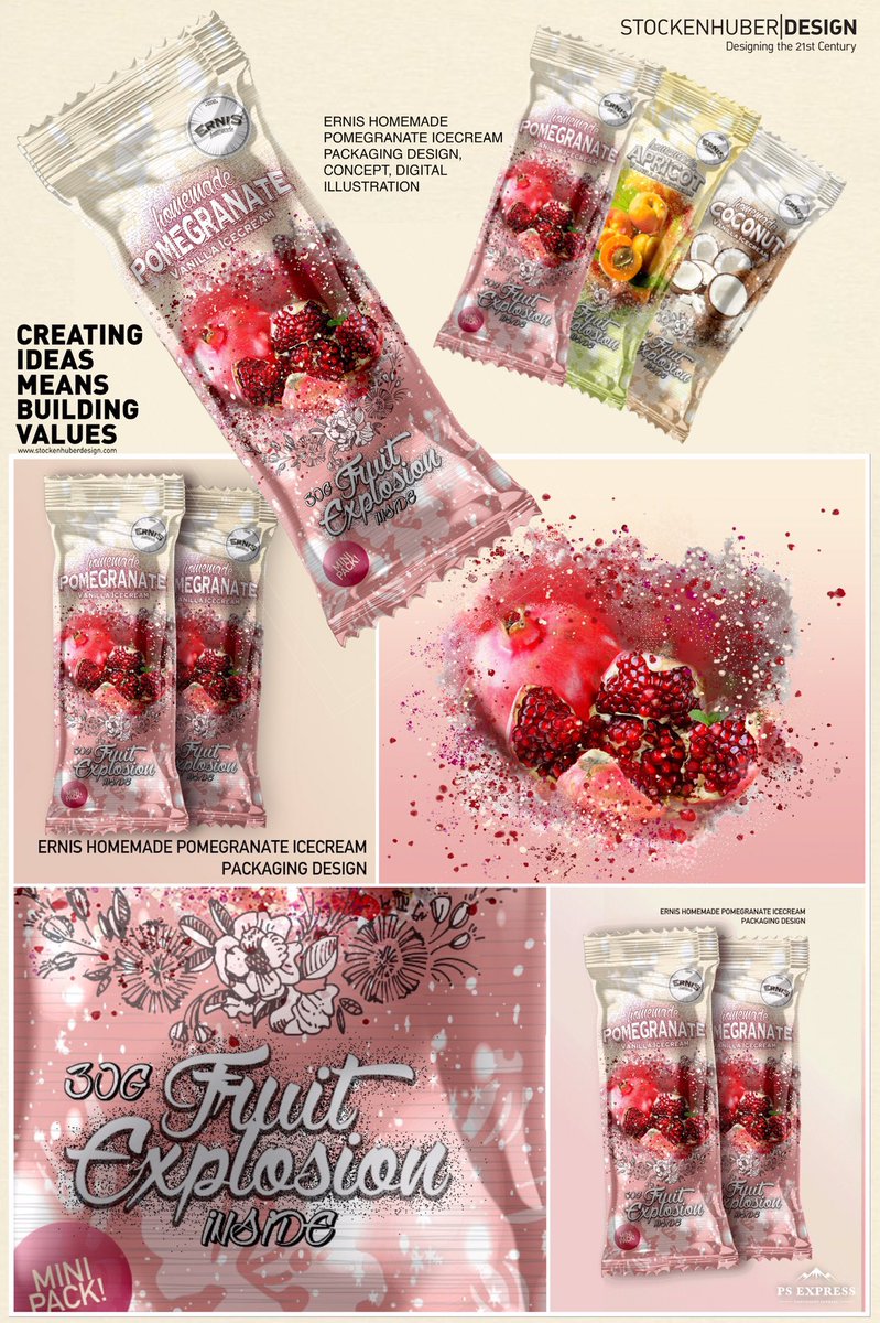 DesignTweeeet's tweet photo. #Packagingdesign presentation.
The #illustration of the #FruitExplosion Icecream Series + Packaging Artwork was created inhouse.
 #packagingdesign #communicationdesign #industrialdesign on
https://t.co/CFCvFZAyEQ #designtwitter #design #designinspiration https://t.co/7xlPj7kspd