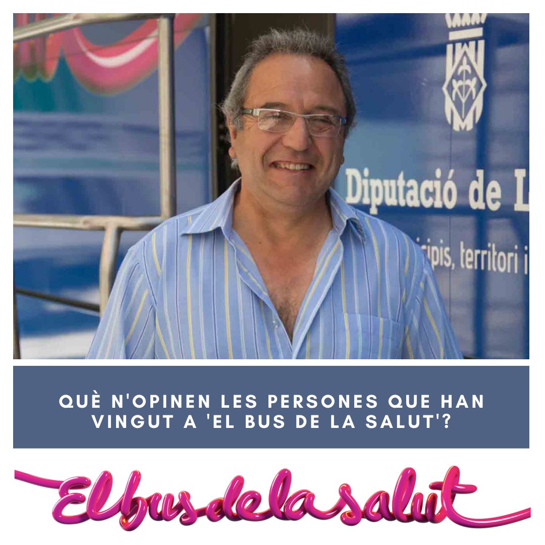 🗞️Què n'opinen les persones que han vingut a #elbusdelasalut?
➡️ "És una sensació molt bona,  com t'han tractat i com t'estan fent totes les proves"
➡️ "Tendrian que haber más iniciativas como está"

✔️ Si has vingut a #elbusdelasalut, dona'ns la teva opinió!