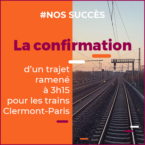 Obj_Capitales's tweet photo. Réduire les temps de trajet entre #Paris et #clermontferrand a toujours été et restera l'une des priorités d'Objectif Capitales !⏱ https://t.co/ER1R6JqcT0