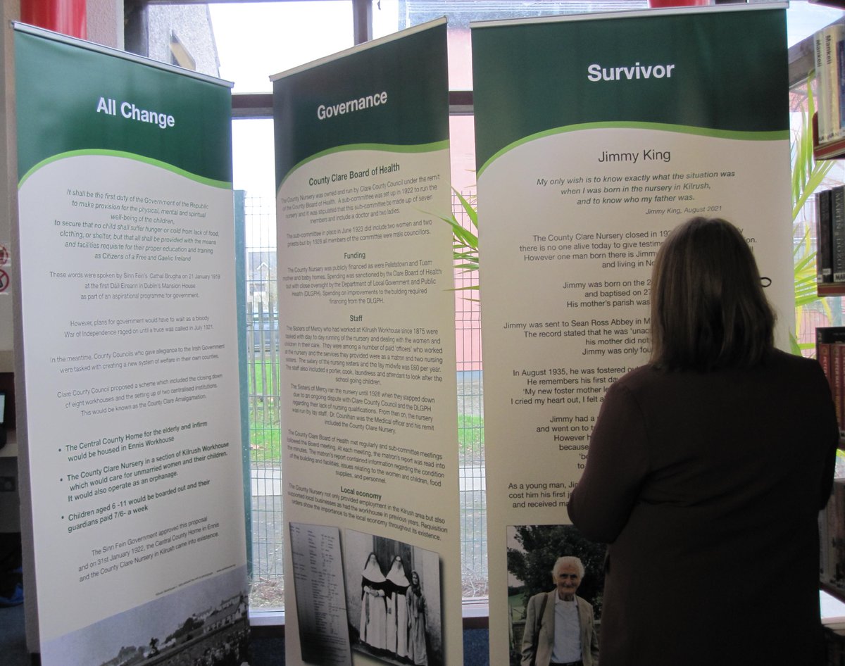 clarelibrary's tweet image. Exhibition: The County Clare Nursery (Mother and Baby Home) at Seán Lemass Public Library, Shannon
This exhibition examines the history of the Clare Nursery. Contact Shannon Library at (061) 364266 for further information.
#LibrariesIreland #shannonlibrary #exhibition