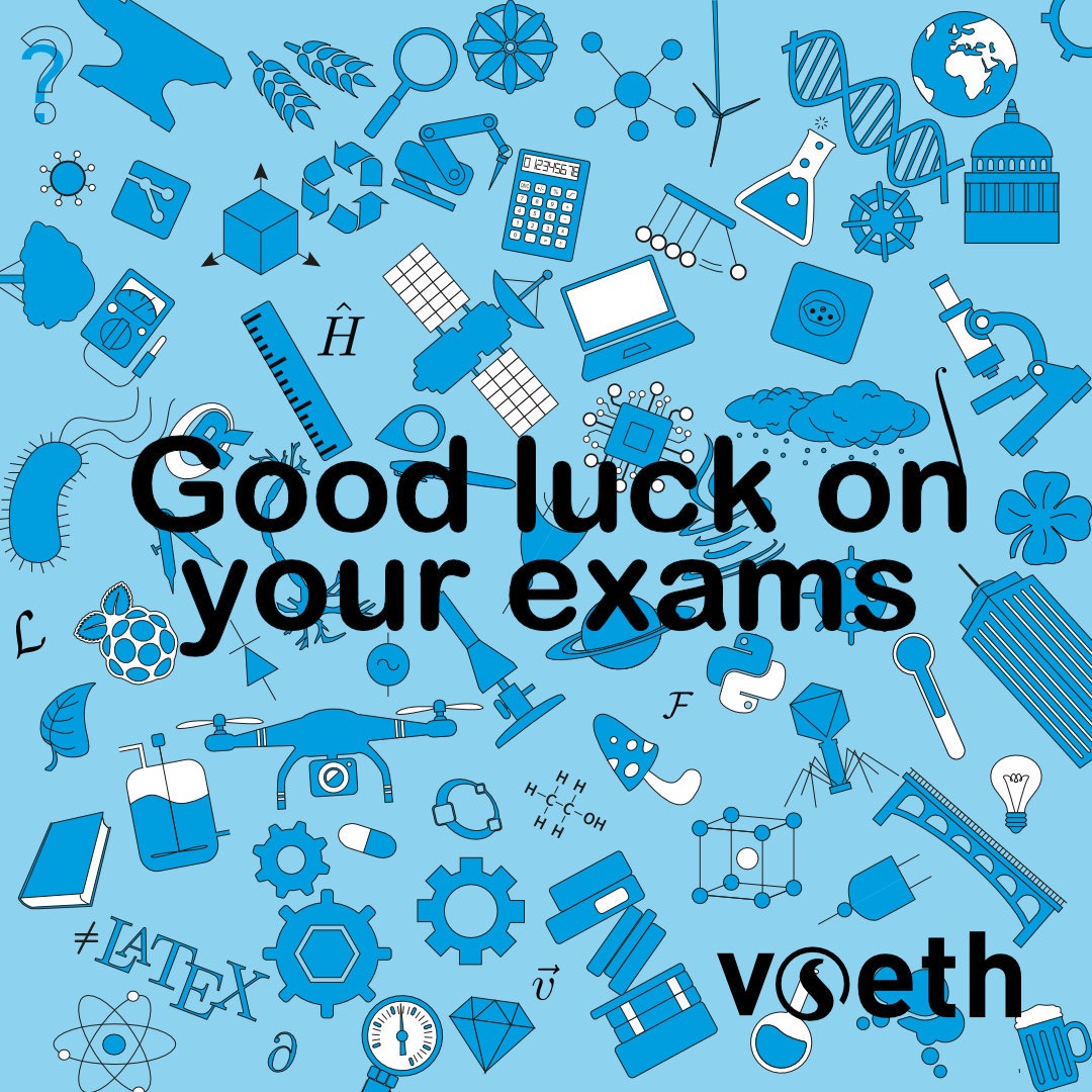 The winter exam session starts today at ETH. We wish all students success in their exams 🍀