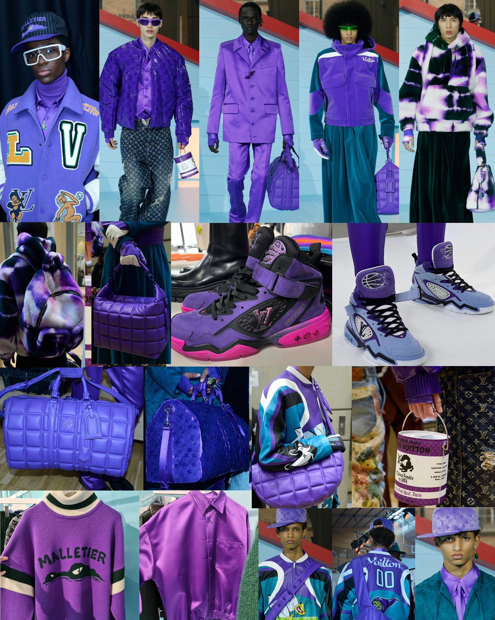Bangtan Style⁷ (slow) on X: Some Purple items from the LOUIS VUITTON Fall  Winter 2022 Collection. 💜 #BTS #Butter #BTS_Butter @BTS_twt   / X