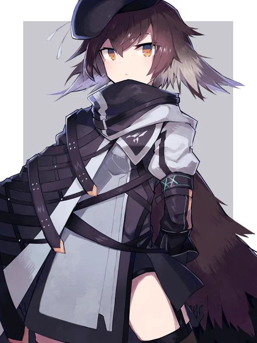 一番最初に描いたこのプリュムちゃんのリメイクのつもりだったけど描いてる内に全然違う感じになっちゃった 