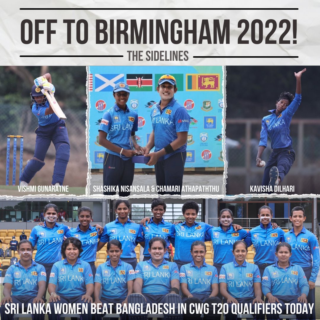 AkhilaSene97's tweet photo. โ
@58Chamari awarded player of the tournament (221 runs & 4 wickets)
โ
Vishmi Gunaratne is Sri Lanka's youngest ever women's cricketer (16 y/o student of Rathnavali Balika Gampaha)
More facts & a Sri Lanka Women's Cricket appreciationโฌ๏ธ
https://t.co/ck3XcCRNX4 #CWGQualifiers https://t.co/emPaTWjKYo
