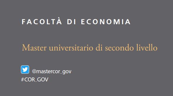 mastercor_gov's tweet photo. Inizia oggi la 3a Settimana Tematica del 1° Modulo del #Master #COR_GOV di @Unicatt. Tema affrontato: #Finanza aziendale. https://t.co/YDKbtJ1MLS #governance #cororategovernance #ESG #fintech #privateequity #CSR #welfare #finanzasostenibile #auditing #outsourcing #startup https://t.co/V0xKD8aKkf